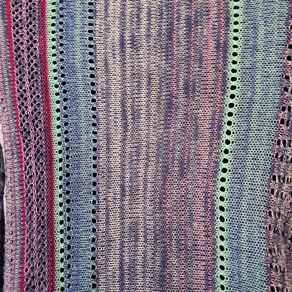 Eyeshadow Multicolor Open-Front Woven Cardigan! Boho! High Low Design, EUC! - Picture 5 of 7
